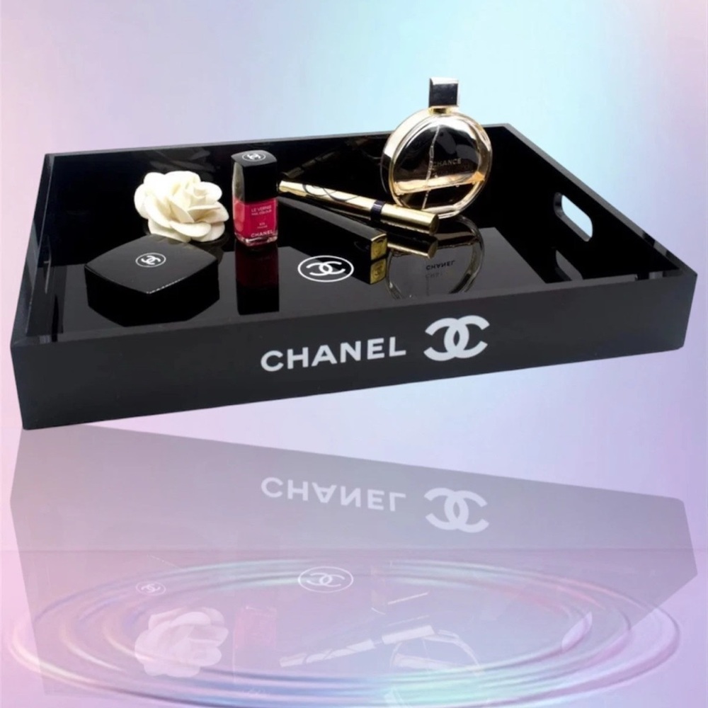 Authentic CHANEL black makeup and jewelry organizer vanity tray - Picture 4 of 4